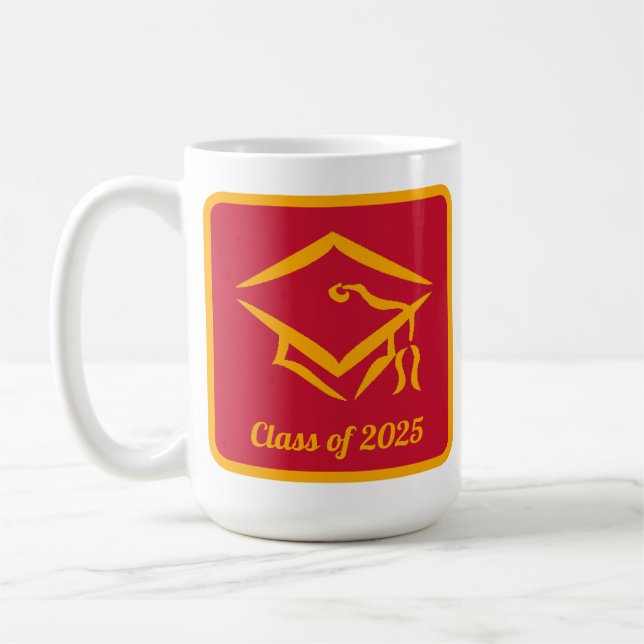 Graduation Class of 20?? REDGLD Customize Year Coffee Mug (Left)