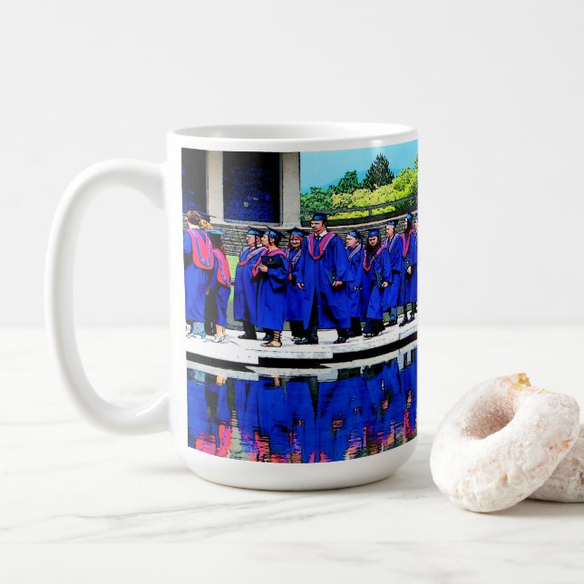 Graduation Class of 20XX by Water Coffee Mug (With Donut)