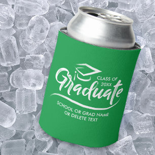 Graduation Class of 20XX Your School Colour Custom Can Cooler