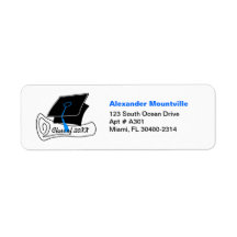Graduation Class of Address Label Diploma 3