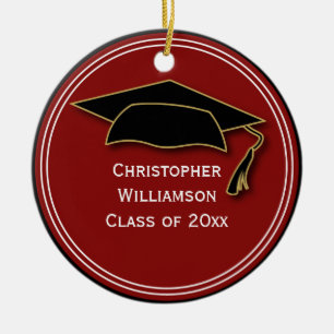 Graduation Class of Keepsake School Memento Ceramic Ornament