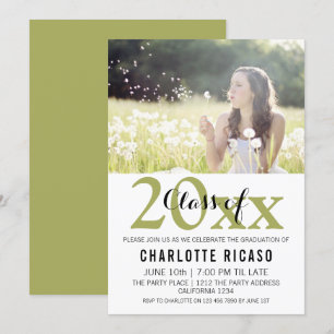 Graduation Class of Modern Personalized Invitation