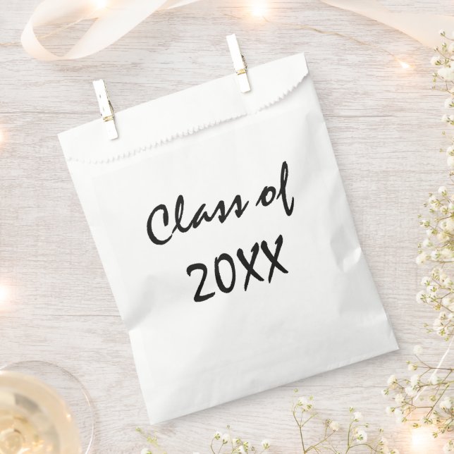 Graduation Class of  Personalize  Favour Bag (Clipped)