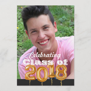 Graduation Class of Photo Announcement Invitation