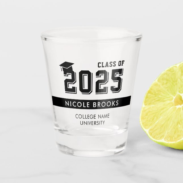 Graduation Class of Shot Glass (Front)
