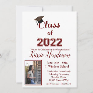 Graduation, Classe de 2023, Invitation photo