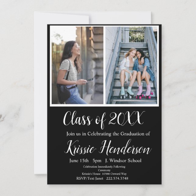 Graduation, Classe de 2024, Invitation photo (Devant)