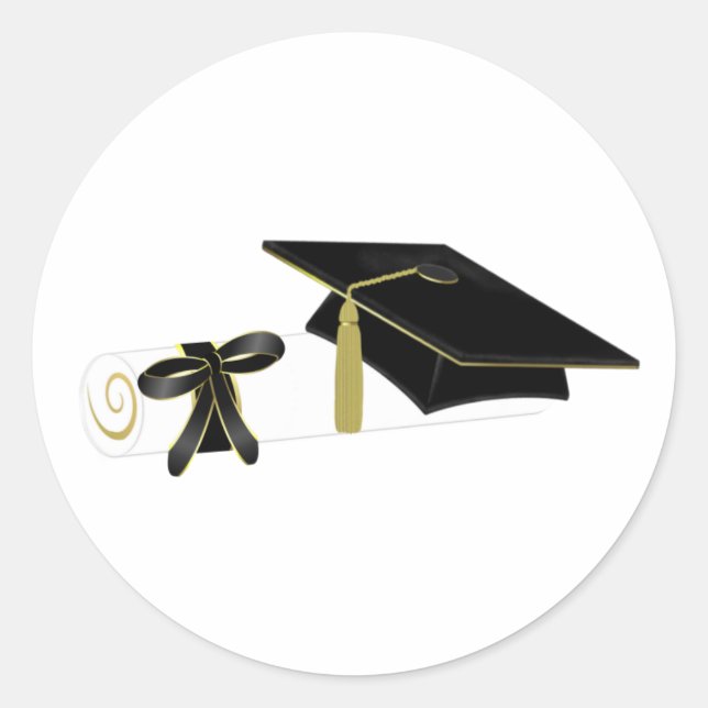 Graduation Classic Round Sticker (Front)