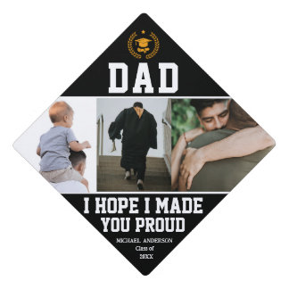 Graduation Collage Memorial, Dad Tassel Topper