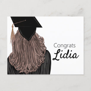 Graduation College Highschool Girl Graduate Postcard
