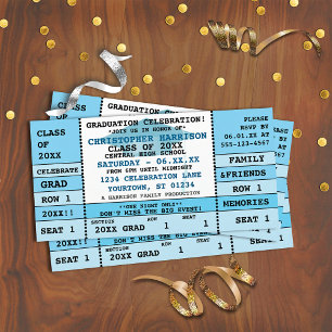 Graduation Concert Ticket Party Invitation