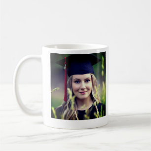 Graduation congrats add name photo city date class coffee mug