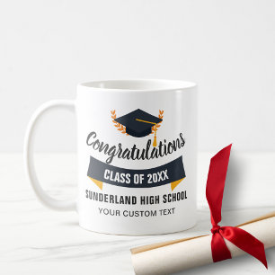 Graduation Congrats Class of 2018 School Custom Coffee Mug