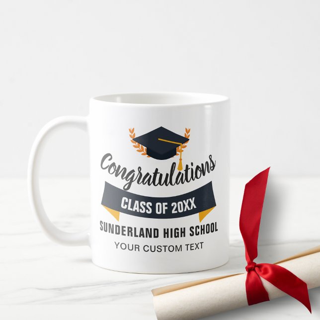 Graduation Congrats Class of 2018 School Custom Coffee Mug (Creator Uploaded)