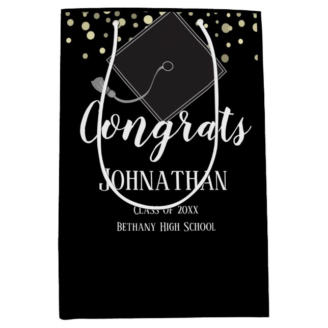 Graduation Congrats Class of 2021 Medium Gift Bag (Front)