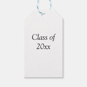 Graduation congrats class of 20xx add name text gift tags