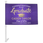 Graduation Congrats Purple Gold and White Parade