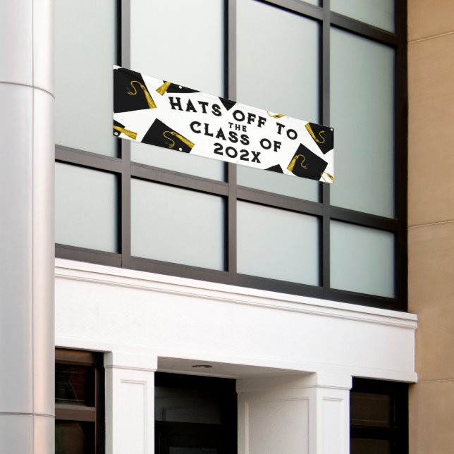 Graduation Congrats Senior Class Banner (Outside Building)