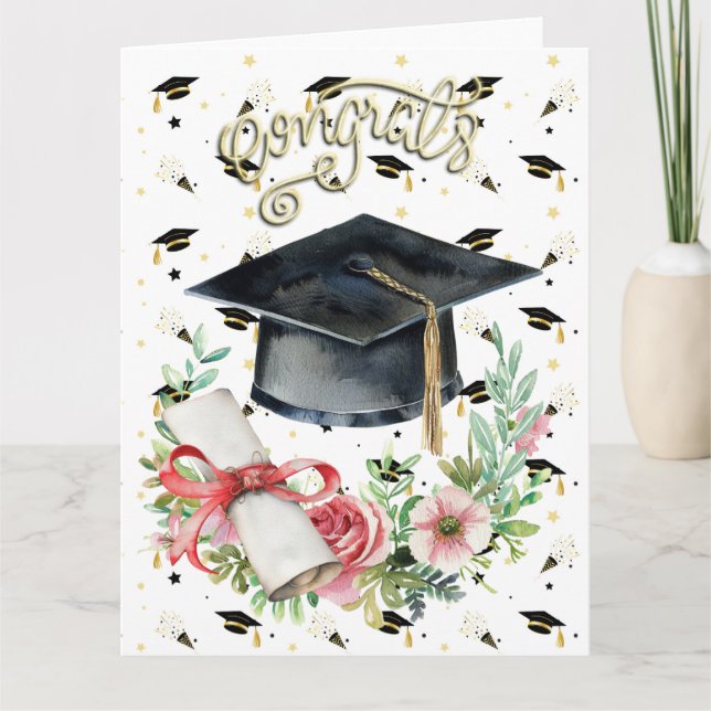 Graduation  Congratulation   Card (Front)