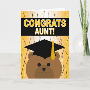 Graduation Congratulations Aunt! Card