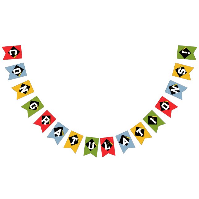 Graduation Congratulations Bunting Flags (All)
