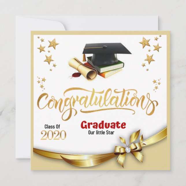 Graduation Congratulations Card (Front)