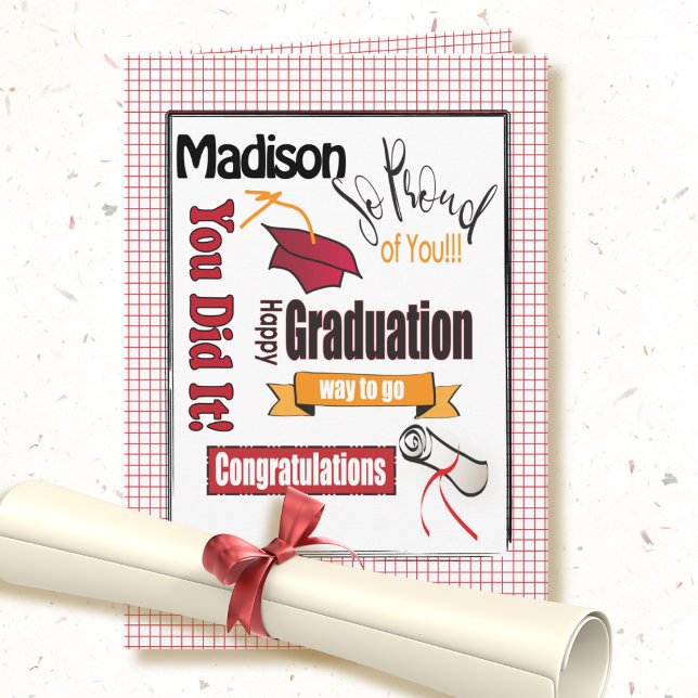 Graduation Congratulations Card to Personalize (Creator Uploaded)