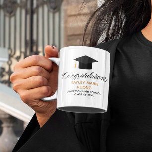 Graduation Congratulations Class of 2021 Monogram Coffee Mug