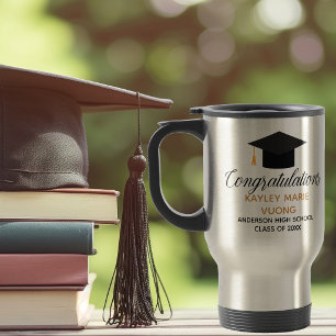 Graduation Congratulations Class of 2022 Monogram Travel Mug