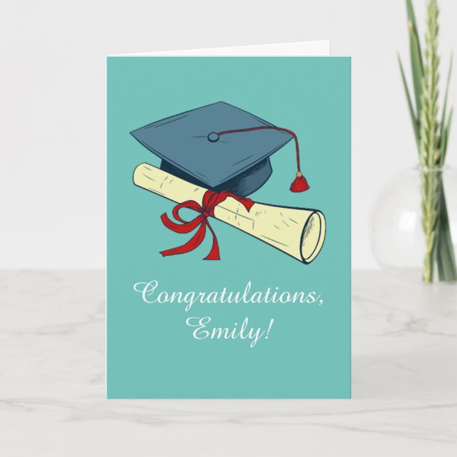 Graduation Congratulations Classic Card (Front)