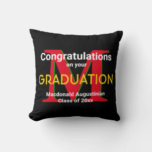 Graduation CONGRATULATIONS Custom Graduate Throw Pillow