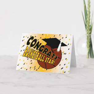 Graduation Congratulations for a Basketball Star Card