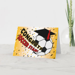 Graduation Congratulations for a Soccer Star Card