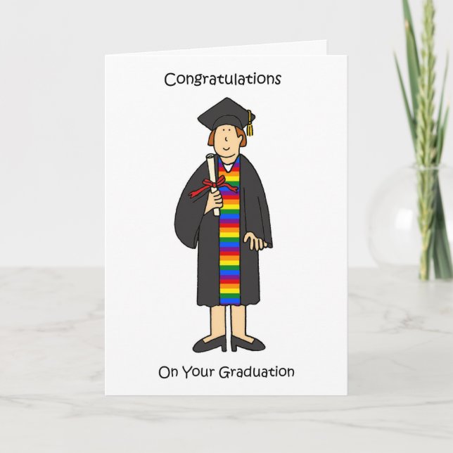 Graduation Congratulations for Lesbian Card (Front)