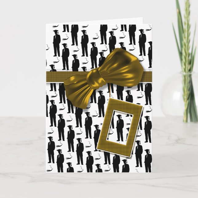 Graduation congratulations for men card (Front)