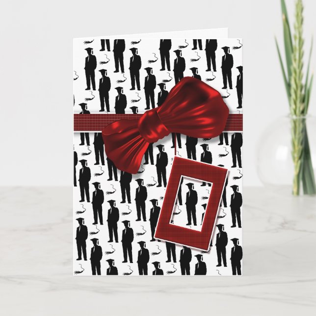 Graduation congratulations for men card (Front)