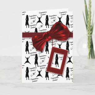 Graduation congratulations for women card