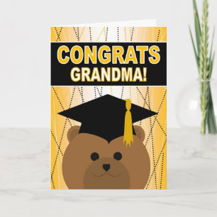 Graduation Congratulations Grandma / Grandmother Card