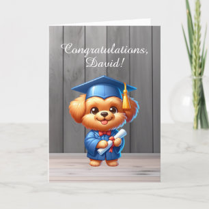 Graduation Congratulations Happy Puppy Card