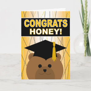 Graduation Congratulations Honey / Wife Card