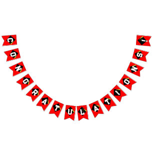 graduation congratulations party decor bunting flags