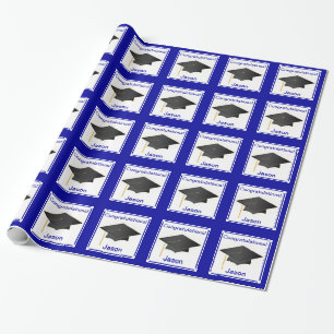 Graduation Congratulations Personalized Wrap Wrapping Paper