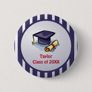 Graduation Congratulations Remember the Past 2 Inch Round Button