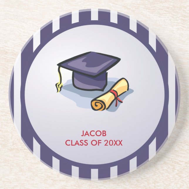 Graduation Congratulations Remember the Past Coaster (Front)