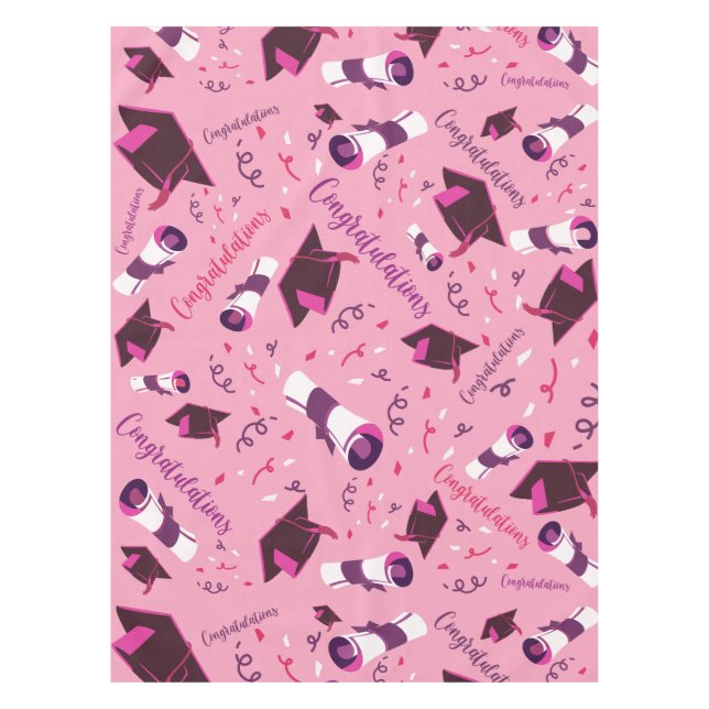 Graduation Congratulations Tablecloth (Front)