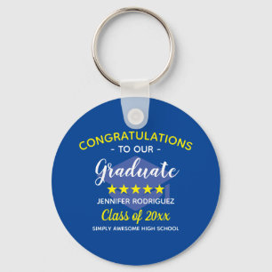 Graduation Congratulations To Our Graduate Party Keychain