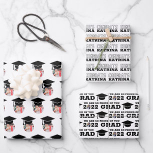Graduation Congratulations Wrapping Paper Sheets