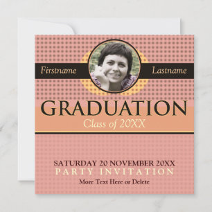 Graduation Cool moderne avec invitation photo