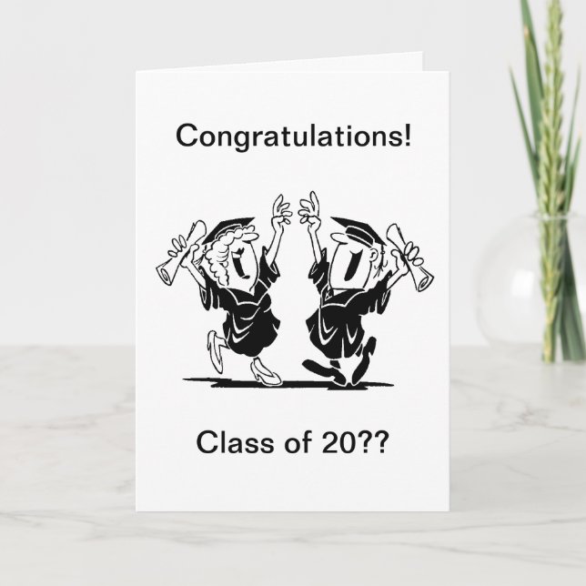 Graduation Couple or Friends Class of 20XX Card (Front)