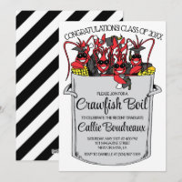 Graduation Crawfish Invitation à ébullition
